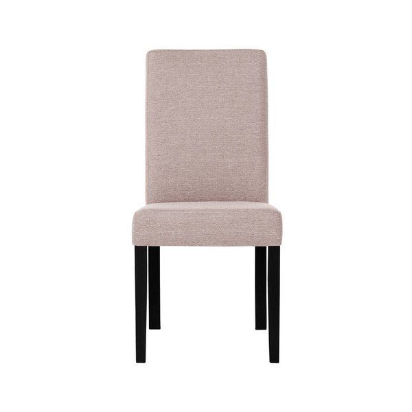 Pudroworóżowe krzesło z czarnymi nogami Ted Lapidus Maison Tonka-image-3