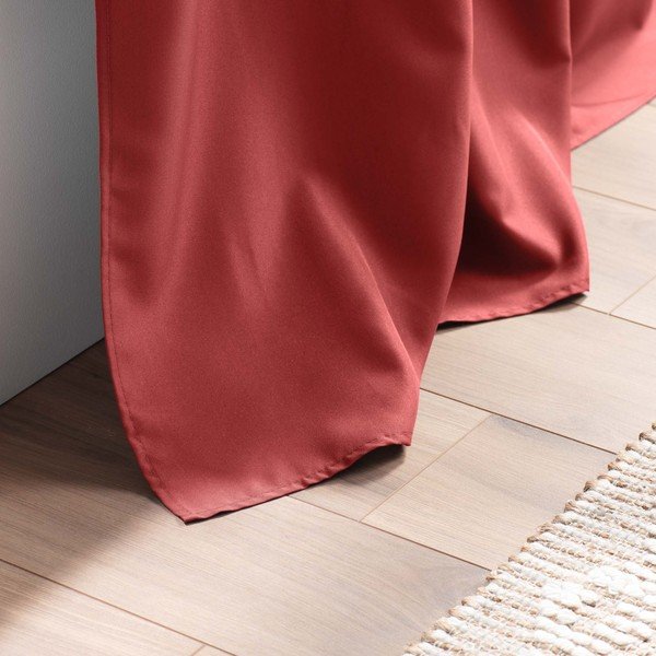 Czerwona zasłona 140x180 cm Essentiel – douceur d'intérieur-image-3