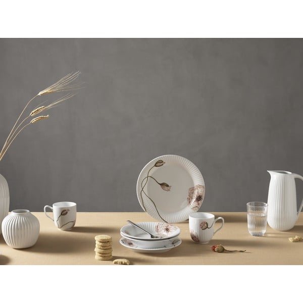 Biały porcelanowy głęboki talerz Kähler Design Hammershøi Poppy, ø 21 cm-image-3