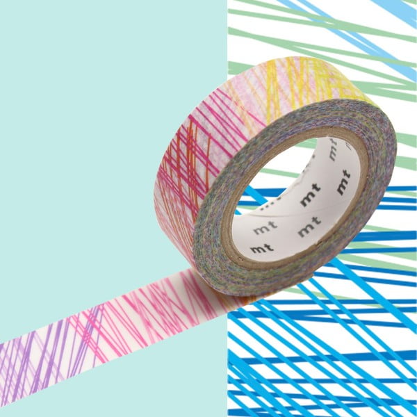 Taśma dekoracyjna washi MT Masking Tape Scribble