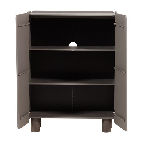 Brązowa szafka z litego drewna sosnowego 100x135x45 cm Root – WOOOD-image-4