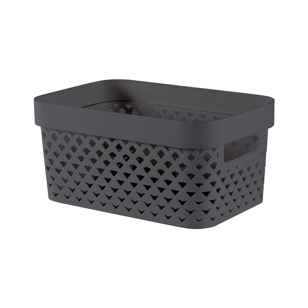 Ciemnoszary plastikowy pojemnik 26x17,5x12 cm Pure – Curver