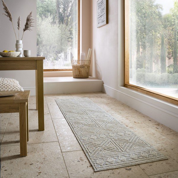 Szaro-beżowy chodnik odpowiedni do prania 58x230 cm Lucia – Flair Rugs-image-1