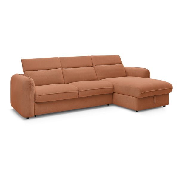 Pomarańczowy rozkładany narożnik (strona zmienna) Achille – Bobochic Paris-image-4