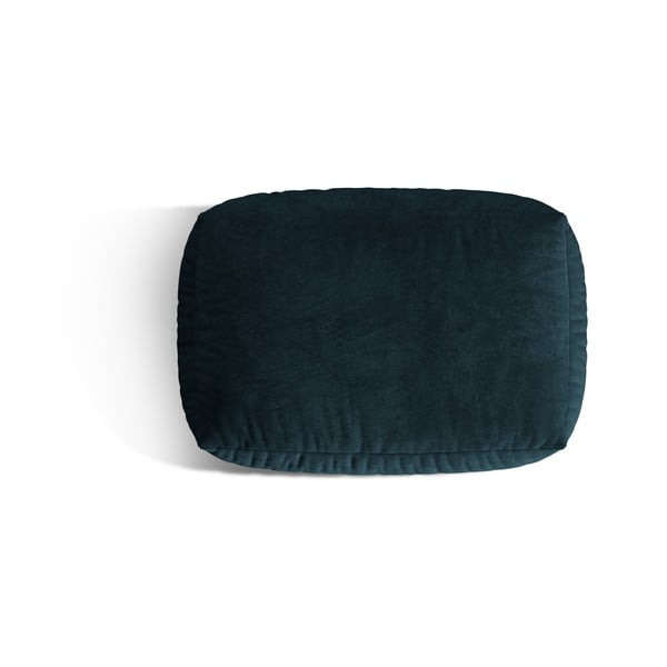 Ciemnoniebieski aksamitny podnóżek modułowy Martina – Micadoni -image-2