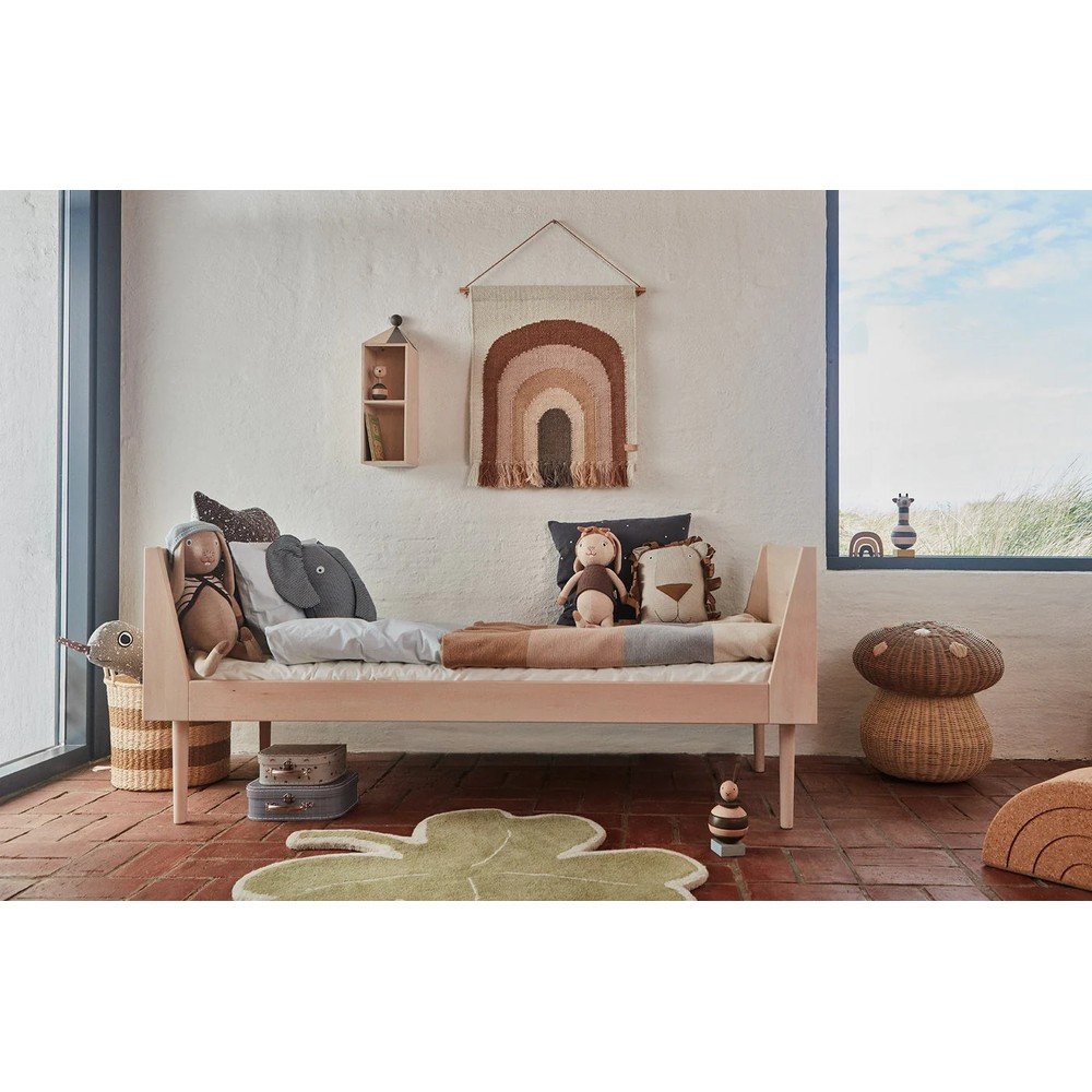 Łóżko dziecięce z litego drewna bukowego 70x160 cm w jasnym naturalnym kolorze Hevali – OYOY Mini (zdjęcie 5)