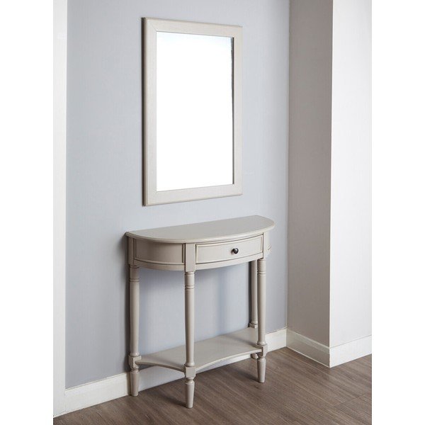 Szara konsola z litego drewna sosnowego 33x81 cm Heritage – Premier Housewares-image-3