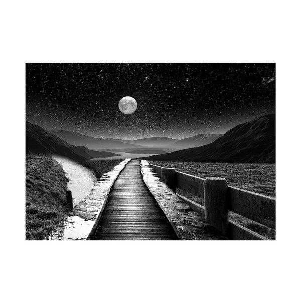 Szklany obraz 120x80 cm Moon path – Styler