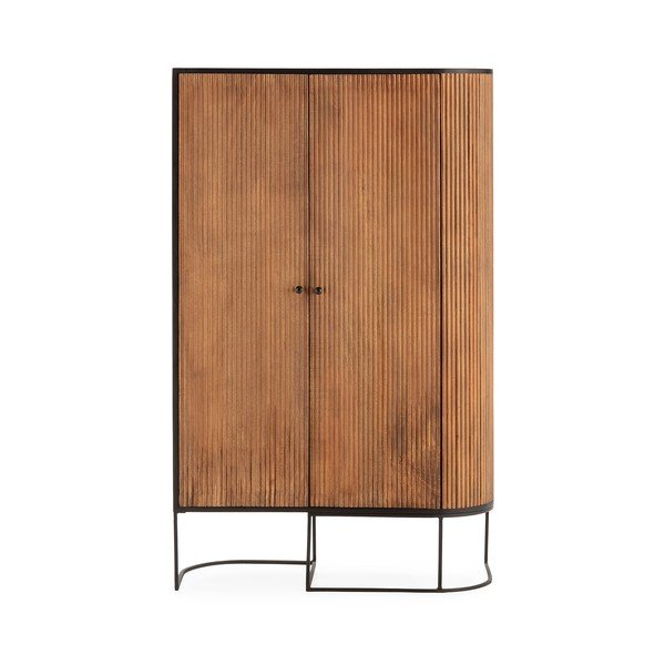 Komoda z litego drewna mango w naturalnym kolorze 100x165x40 cm Curve – MOME-image-3