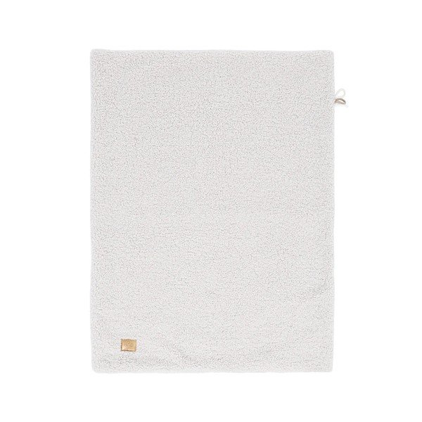 Biały koc dziecięcy z materiału sherpa 100x77 cm – Meowbaby