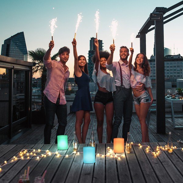 Biała lampa stołowa LED (wysokość 15 cm) Ceppo – Fischer & Honsel-image-1