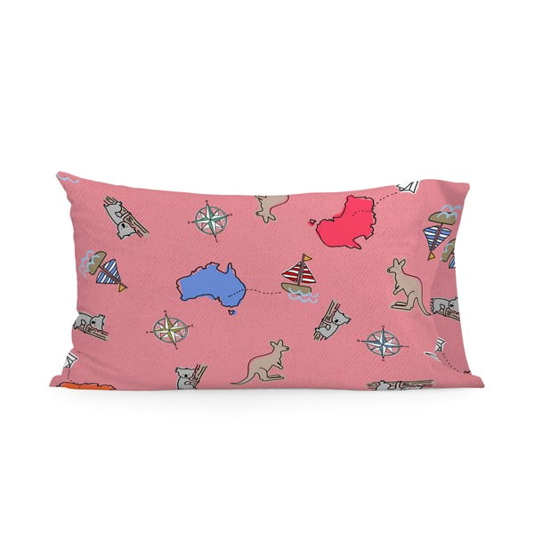 Poszewka na poduszkę Baleno Kangaroo Pink, 50x75 cm
