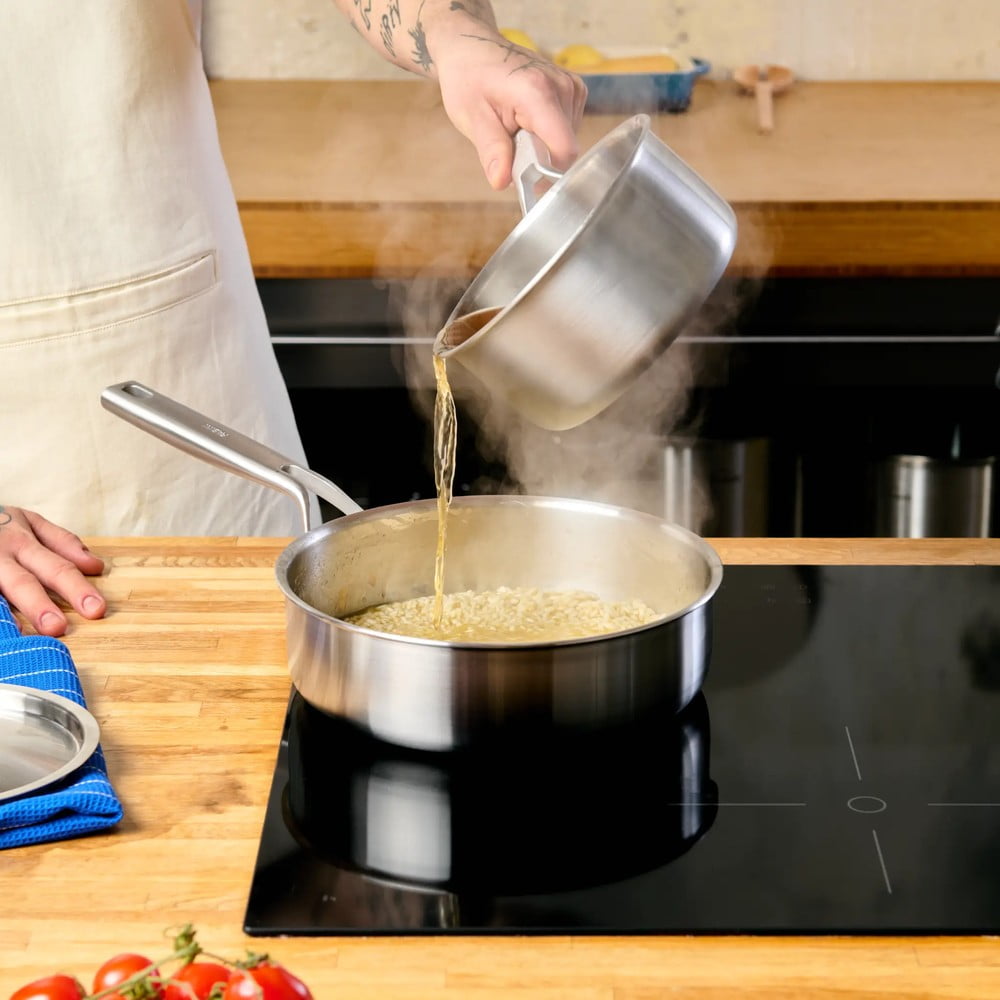 Patelnia z pokrywką ze stali nierdzewnej ø 24 cm Lucca 3.0 – FABINI (zdjęcie 5)