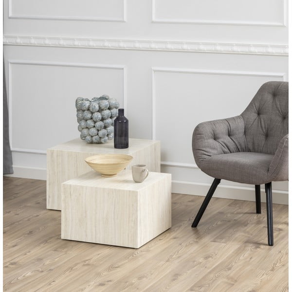 Stoliki zestaw 2 szt. 58x58 cm Dice – Actona-image-1