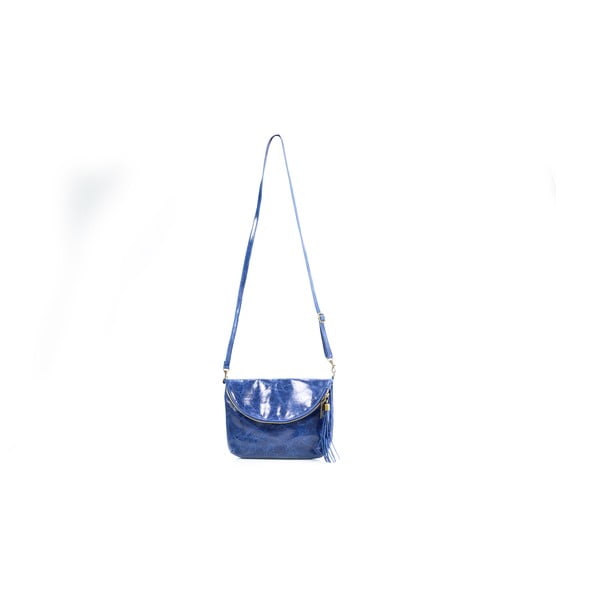 Skórzana torebka Tina, niebieska