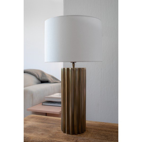 Lampa stołowa w kolorze brązu z tekstylnym kloszem (wys. 60 cm) Hashira – Markslöjd-image-1