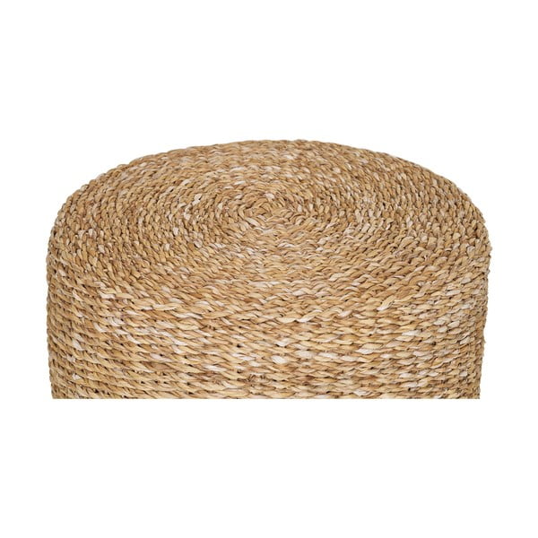 Pleciony puf w naturalnym kolorze Rivera – House Nordic-image-1