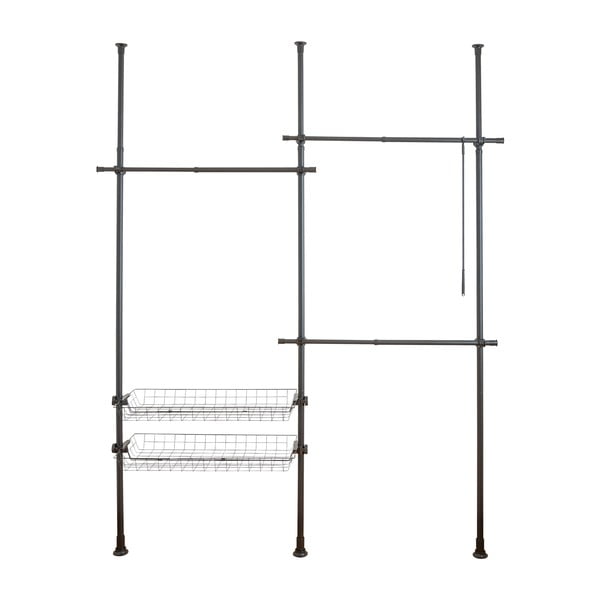 Czarny metalowy teleskopowy stojak na ubrania Herkules – Wenko-image-4