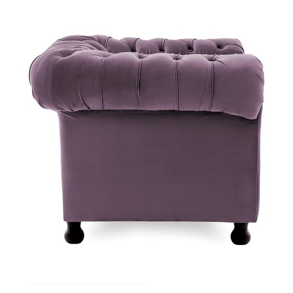 Fioletowa sofa 2-osobowa Vivonita Chesterfield-image-3
