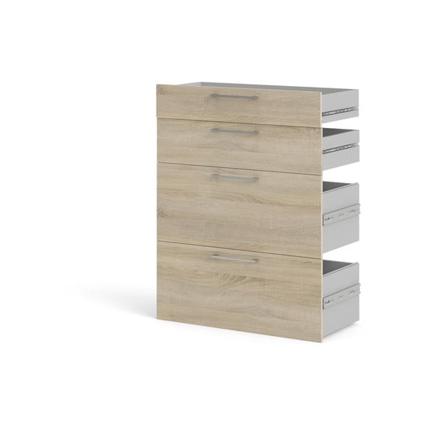 Komponent – szuflady w dekorze dębu 84x105 cm Prima – Tvilum-image-2