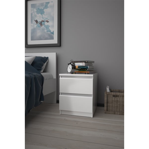 Biała szafka nocna Naia – Tvilum-image-1