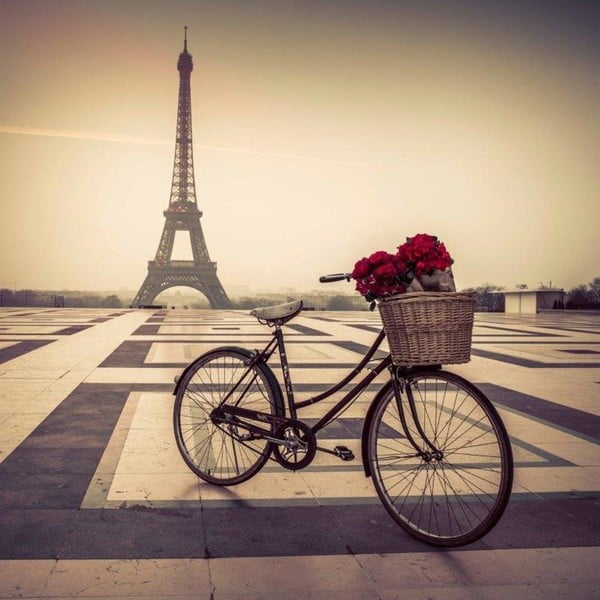 Obraz DecoMalta Bike In Paris, 55x55 cm