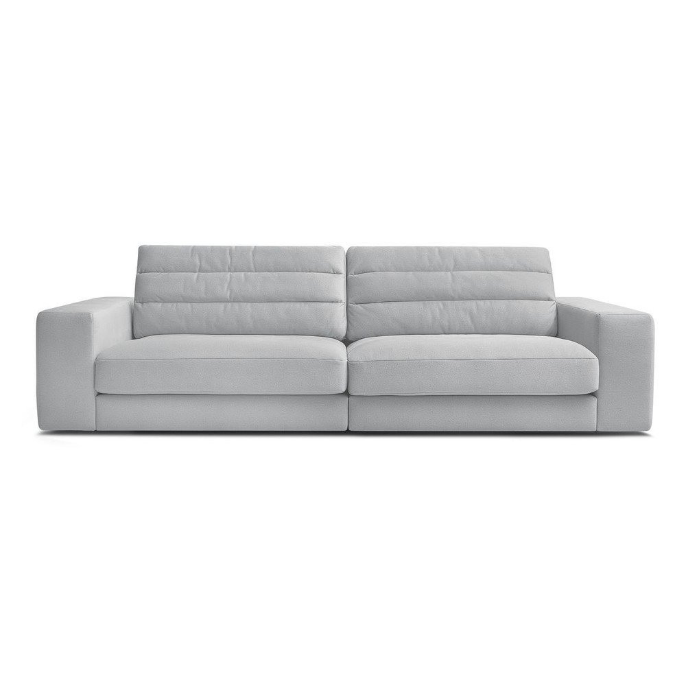 Jasnoszara aksamitna sofa 276 cm Sierra – Bobochic Paris