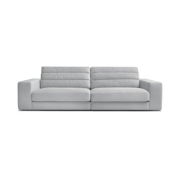 Jasnoszara aksamitna sofa 276 cm Sierra – Bobochic Paris