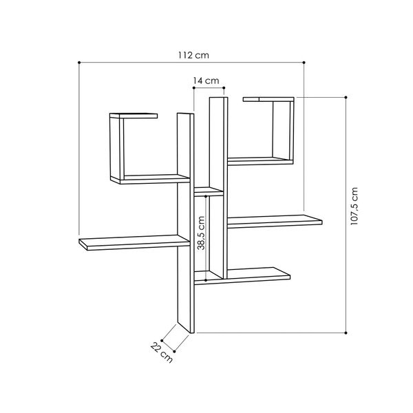 Żółta półka ścienna Homitis Research-image-2