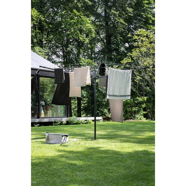 Antracytowa ogrodowa suszarka na pranie 50 m Topspinner – Brabantia-image-1