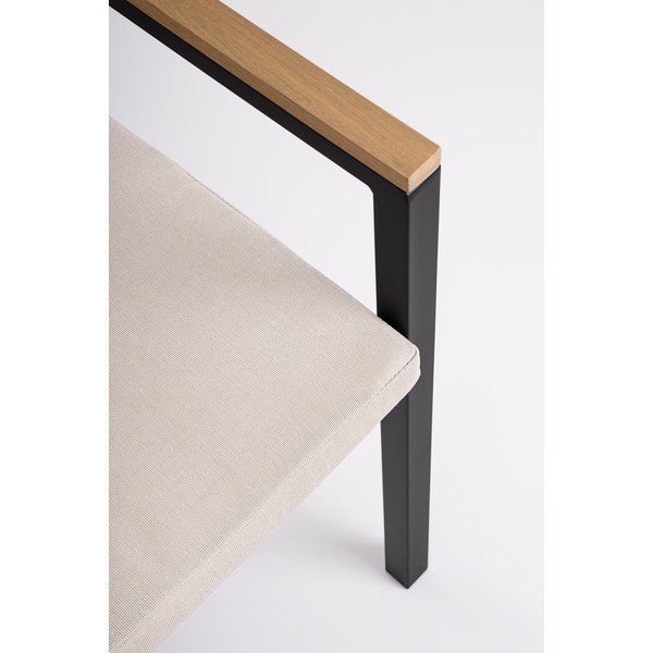 Antracytowe metalowe krzesło ogrodowe Henna – Bizzotto-image-4