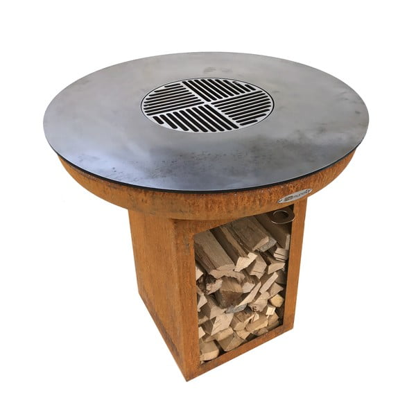 Brązowy grill zewnętrzny na drewno Remundi Carus M, ø 82 cm-image-2