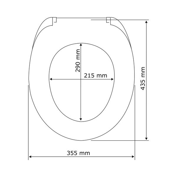 Biała deska sedesowa z łatwym domknięciem Wenko Santana, 44x37 cm-image-4