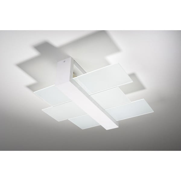 Biała lampa sufitowa Sollux Leda-image-1