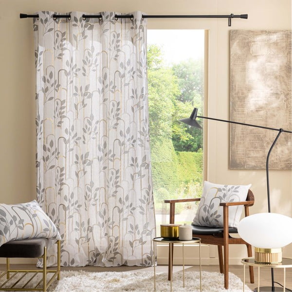 Szara zasłona 140x240 cm Roseris – douceur d'intérieur-image-3