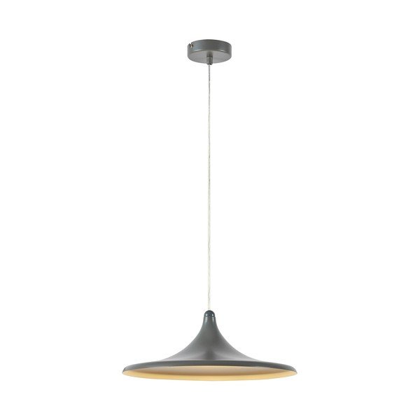 Szara metalowa lampa wisząca LED ze ściemniaczem ø37x13 cm Beam – Markslöjd