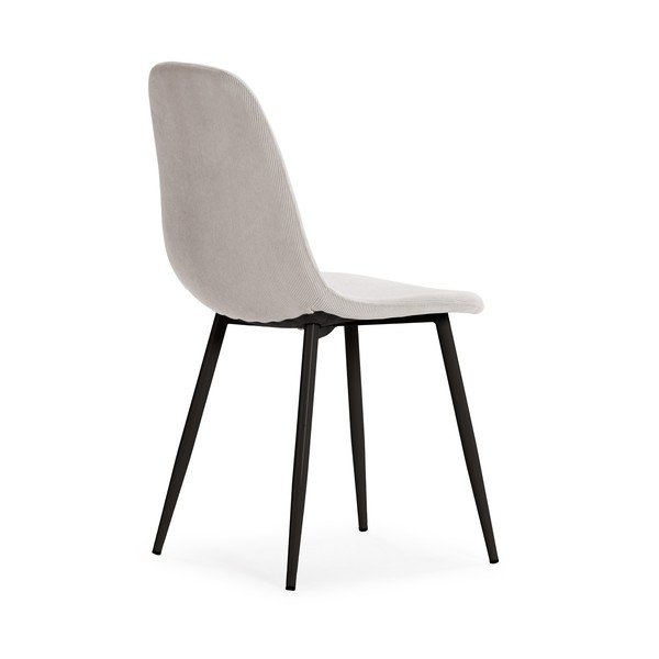 Kremowe tapicerowane krzesła zestaw 4 szt. Minka – Marckeric-image-3