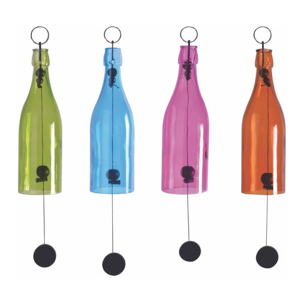 Zestaw 4 dzwonków wietrznych w różnych kolorach Esschert Design