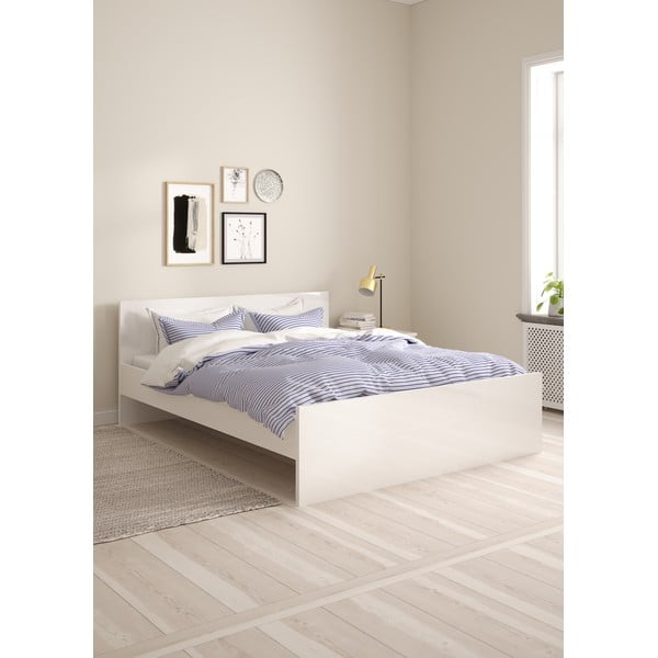 Białe łóżko dwuosobowe 160x200 cm Naia – Tvilum-image-1