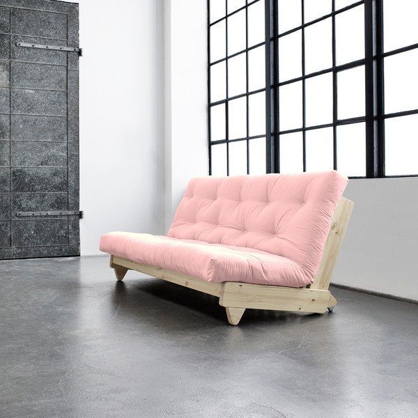 Sofa rozkładana Karup Fresh Raw/Pink Peonie-image-1