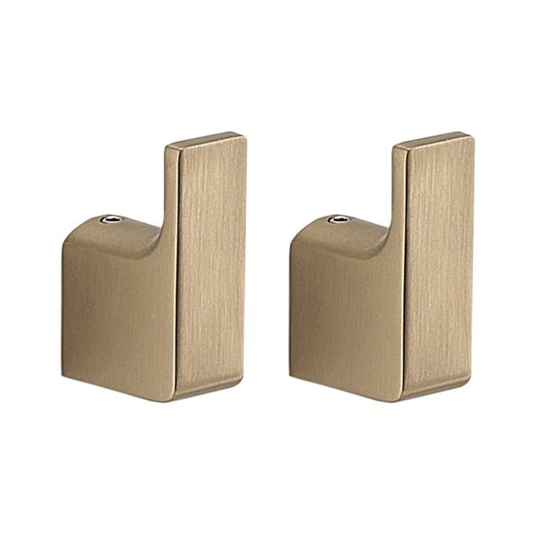 Ścienne metalowe haczyki zestaw 2 szt. w kolorze złota Gedy Pirenei – Sapho