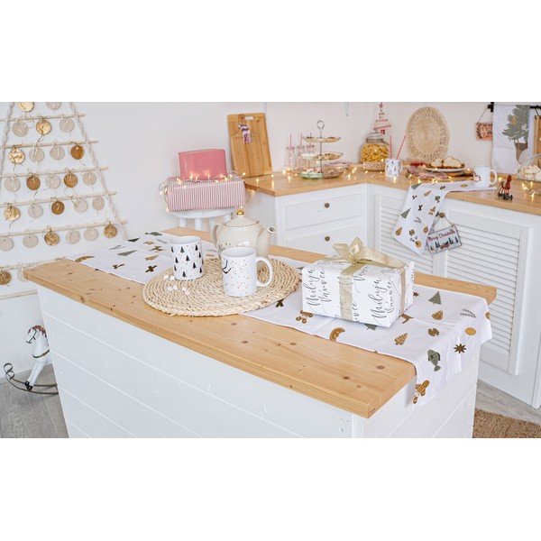Świąteczny bawełniany bieżnik 140x40 cm Ready for Christmas – Butter Kings-image-1