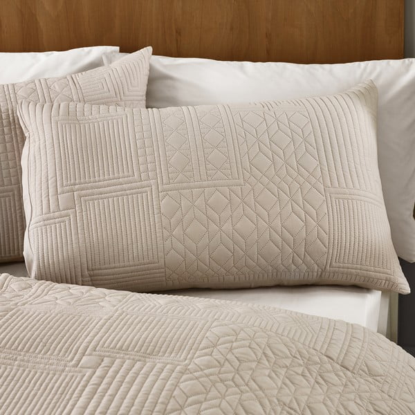 Beżowa pościel dwuosobowa 230x220 cm Folkstone Geo – Catherine Lansfield-image-2