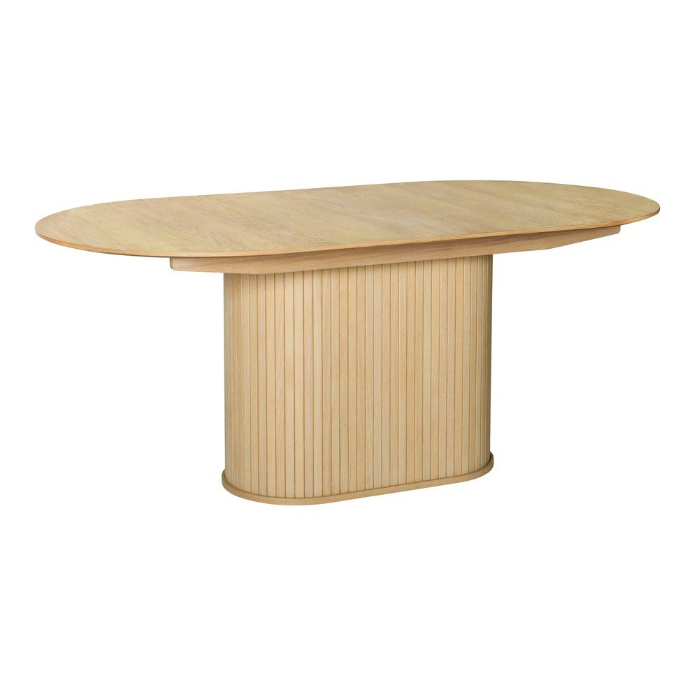 Rozkładany stół z dodatkowym blatem w dekorze dębu 95x180 cm Nola – Unique Furniture