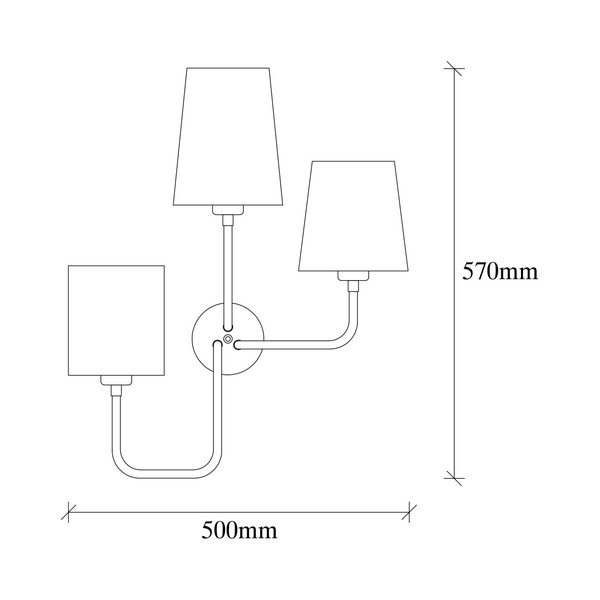 Biały metalowy kinkiet z czarnym kloszem Opviq lights Eleni-image-2