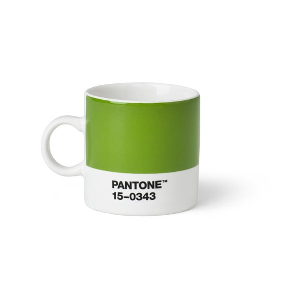 Zielony kubek Pantone Espresso, 120 ml