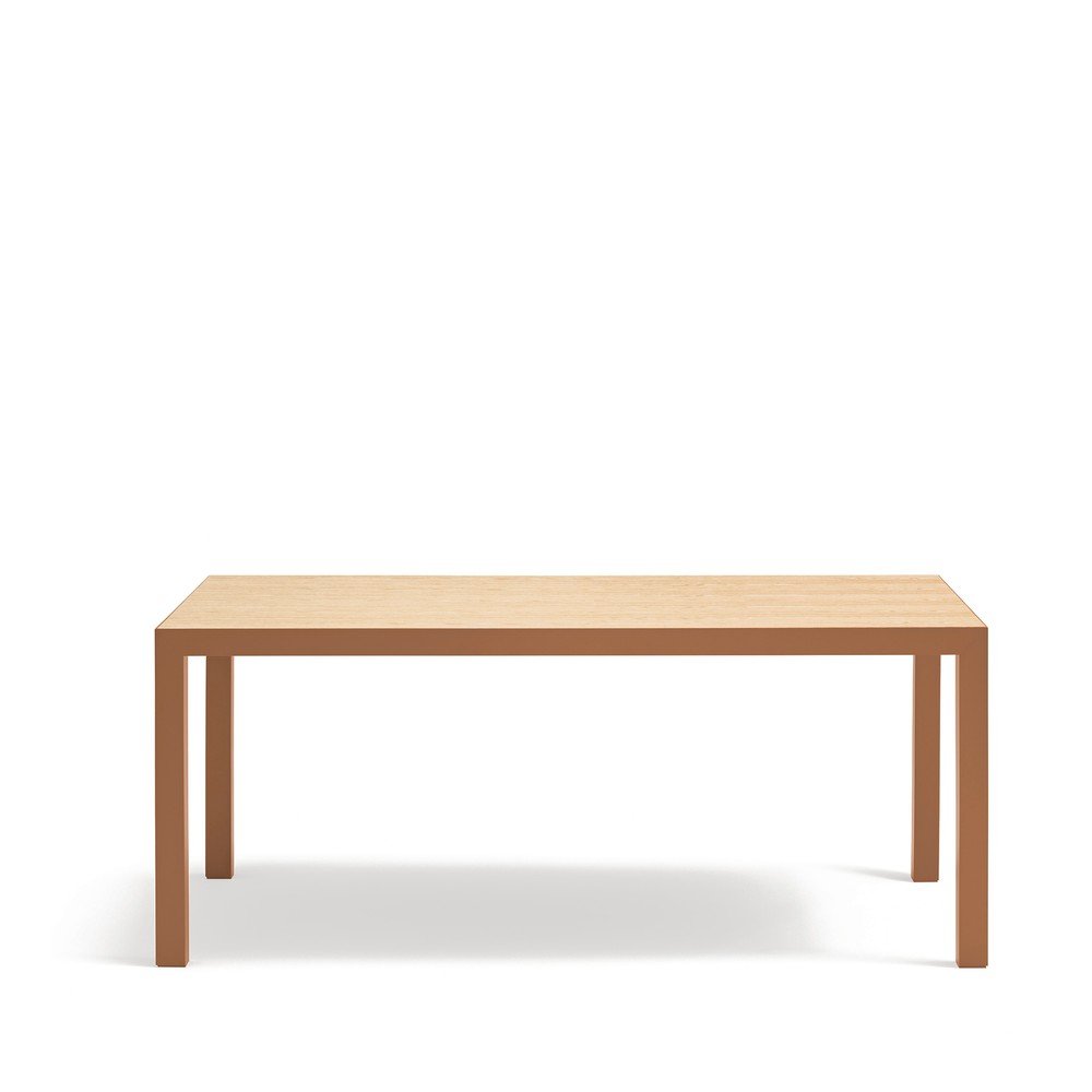 Stół z blatem z drewna dębowego 75x180 cm Alma – Teulat