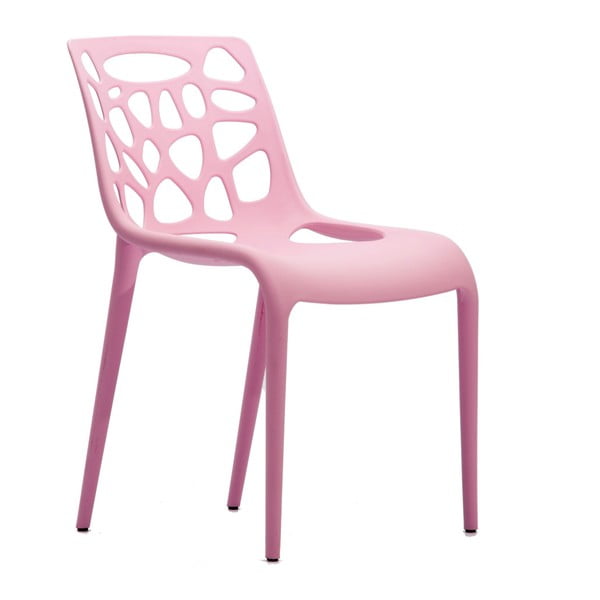 Różowe krzesło ogrodowe RGE