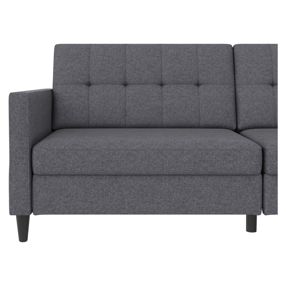 Szara rozkładana sofa 203 cm Hartford – Støraa (zdjęcie 4)