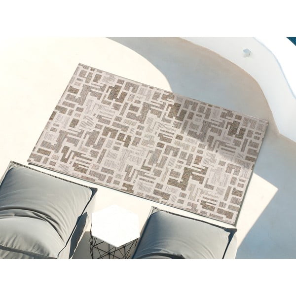 Beżowy dywan odpowiedni na zewnątrz 77x150 cm Emma – Universal-image-1